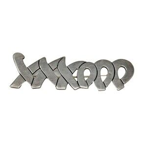 Mexican TS 01 Silver XO Love Kisses Brooch Pin